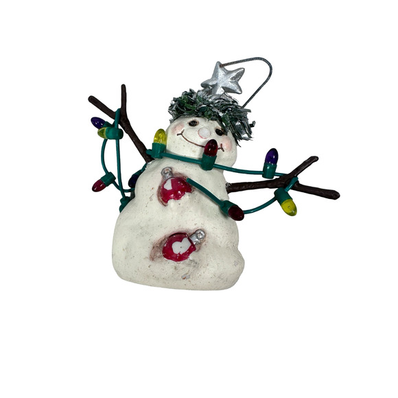 Vintage Hallmark Jan Karon Christmas Snowman Ornament Y2K Holiday Lot of 2 READ - Picture 3 of 9